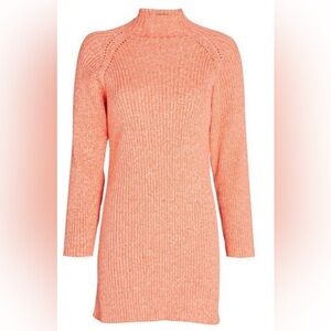Anna Quan Peach Ribbed Mini Dress